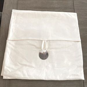 Pottery Barn Ivory Linen Pillow Covers with Shell Closure. 20” X 20”.